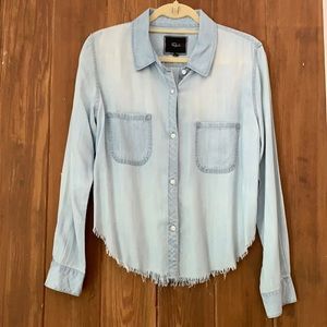 Washed denim shirt